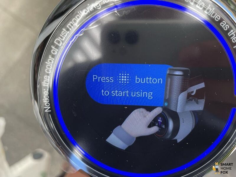 Display on the Tineco Pure One S15 Pro